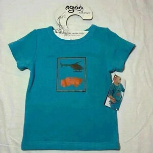 Agoo Tushie  Tops - NWT - 12-24 month short sleeve cotton T-shirt.